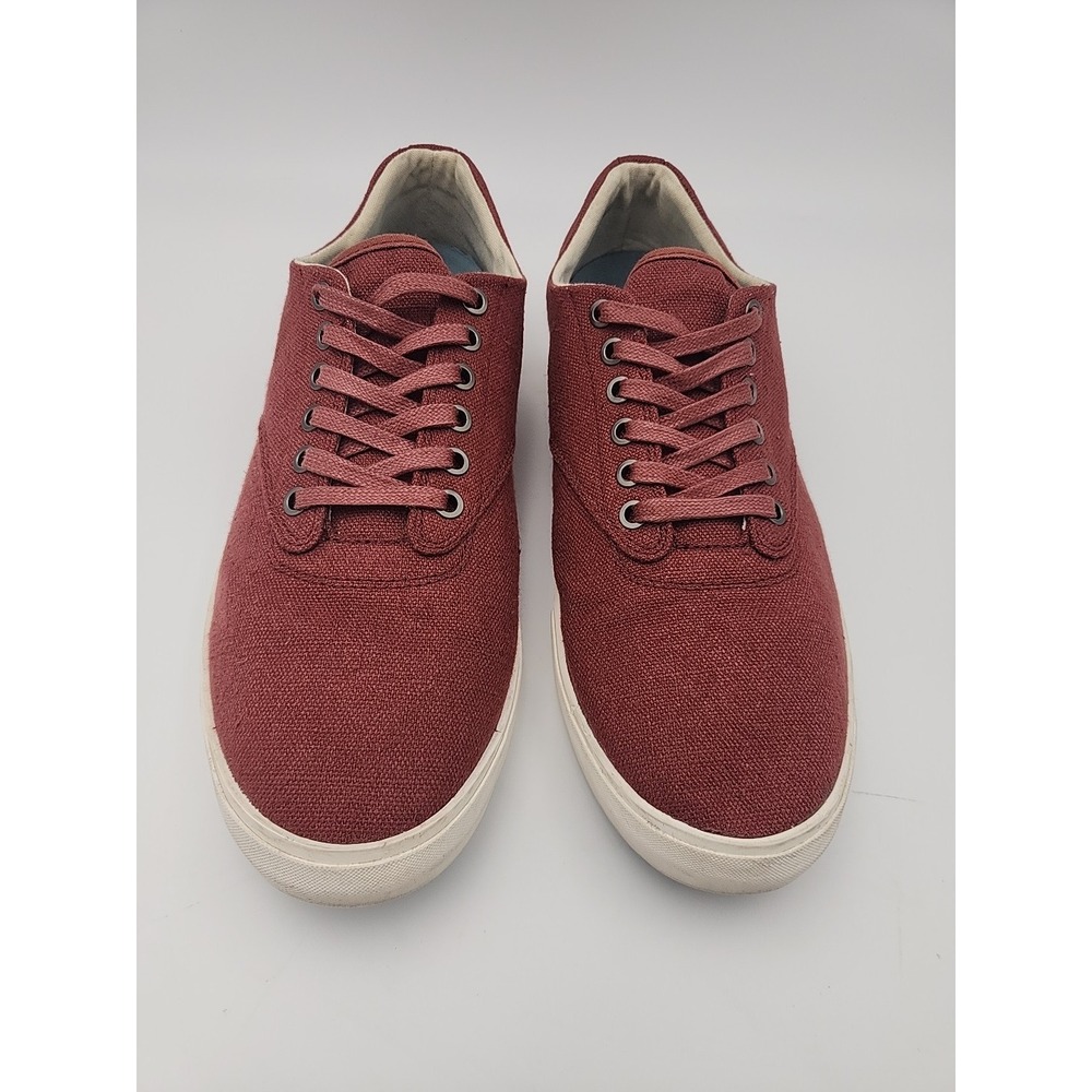 SeaVees Hermosa Plimsoll Standard Red Cayenne Sneaker Lace Up Shoes Mens US 10.5